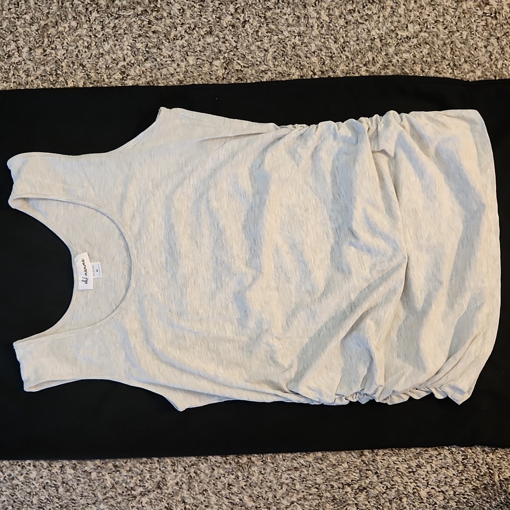 Rouged maternity tank, grey, sz M